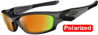 Oakley Straight Jacket Dark Grey / Fire Iridium Polarized (24-123)